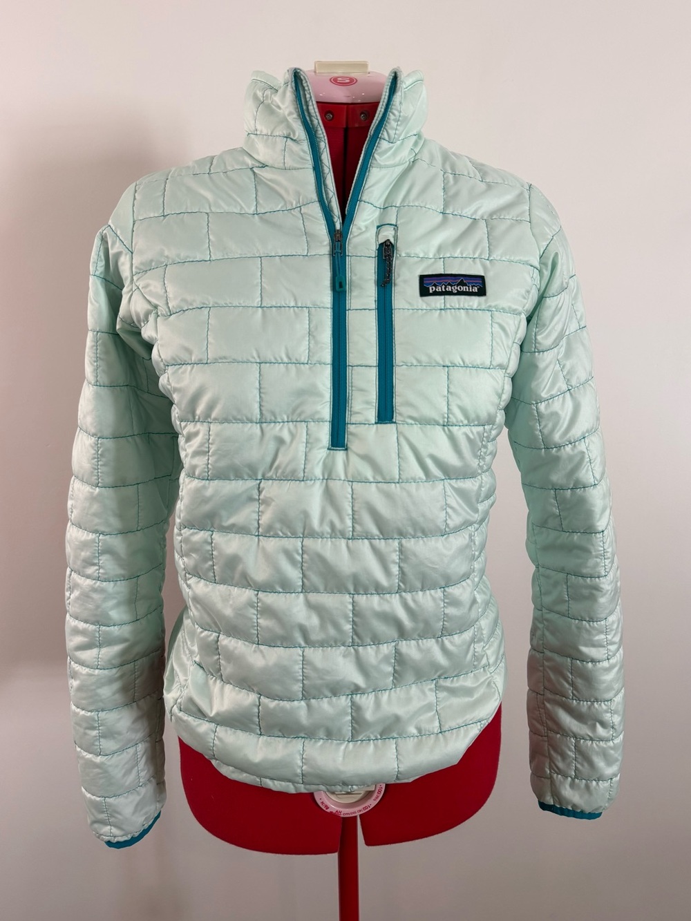 Patagonia Women’s Nano Puff Pullover Puffer Jacket in Arctic Mint - Size XS